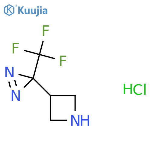 3-3-(trifluoromethyl)-3H-diazirin-3-ylazetidine hydrochloride structure