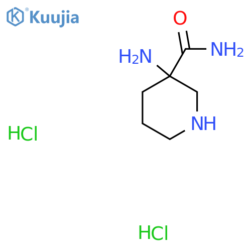3-Aminopiperidine-3-carboxamide dihydrochloride structure