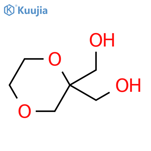 2-(hydroxymethyl)-1,4-dioxan-2-ylmethanol structure