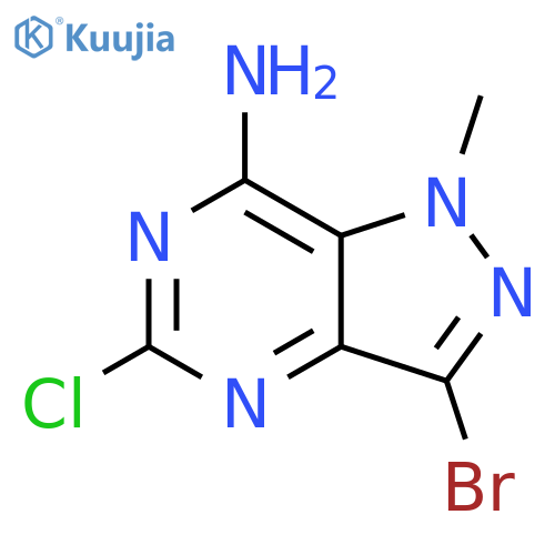 3-bromo-5-chloro-1-methyl-1H-pyrazolo4,3-dpyrimidin-7-amine structure