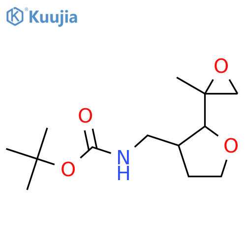 tert-butyl N-{2-(2-methyloxiran-2-yl)oxolan-3-ylmethyl}carbamate structure