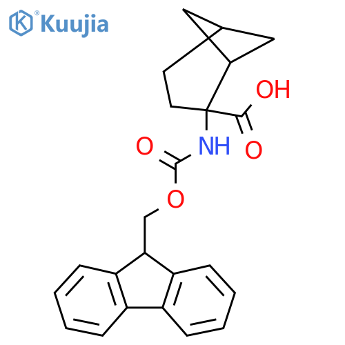 2-({(9H-fluoren-9-yl)methoxycarbonyl}amino)bicyclo3.1.1heptane-2-carboxylic acid structure