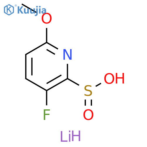 lithium(1+) ion 3-fluoro-6-methoxypyridine-2-sulfinate structure