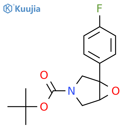 tert-butyl 1-(4-fluorophenyl)-6-oxa-3-azabicyclo3.1.0hexane-3-carboxylate structure