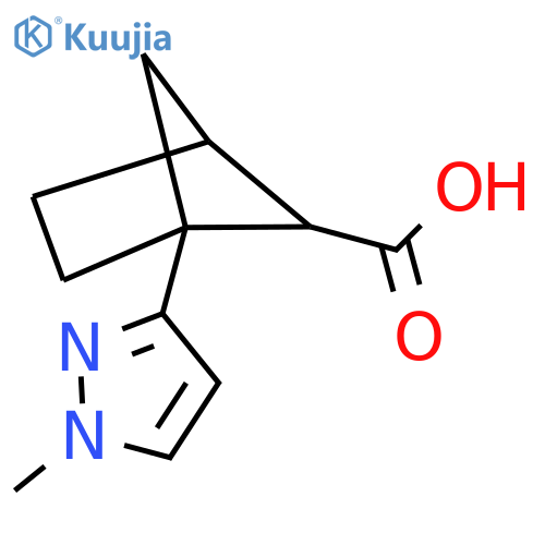 1-(1-methyl-1H-pyrazol-3-yl)bicyclo2.1.1hexane-5-carboxylic acid structure