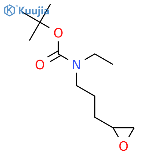 tert-butyl N-ethyl-N-3-(oxiran-2-yl)propylcarbamate structure