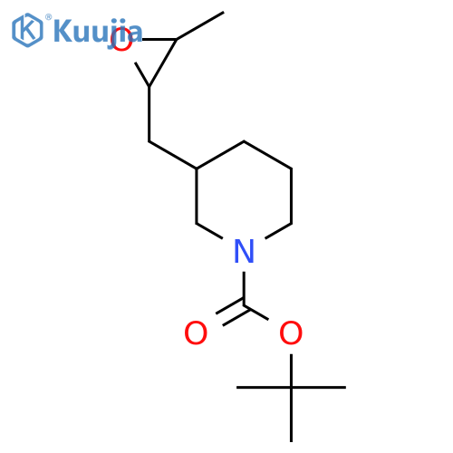 tert-butyl 3-(3-methyloxiran-2-yl)methylpiperidine-1-carboxylate structure