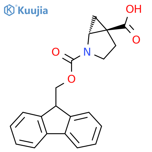 rac-(1R,5R)-2-{(9H-fluoren-9-yl)methoxycarbonyl}-2-azabicyclo3.1.0hexane-5-carboxylic acid structure