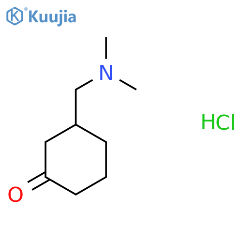3-(dimethylamino)methylcyclohexan-1-one hydrochloride structure