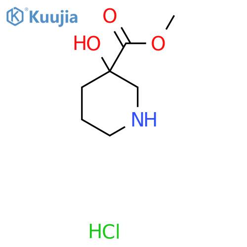 Methyl 3-hydroxypiperidine-3-carboxylate hydrochloride structure