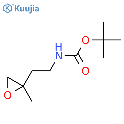 tert-butyl N-2-(2-methyloxiran-2-yl)ethylcarbamate structure