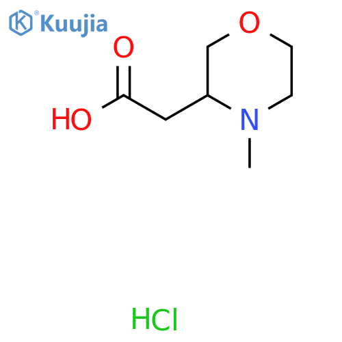 2-(4-Methylmorpholin-3-yl)acetic acid hydrochloride structure