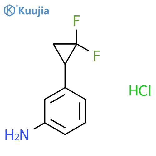 3-(2,2-Difluorocyclopropyl)aniline hydrochloride structure