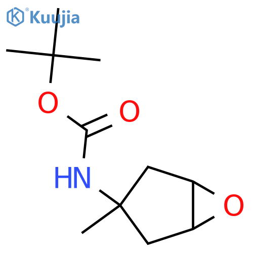 tert-butyl N-{3-methyl-6-oxabicyclo3.1.0hexan-3-yl}carbamate structure
