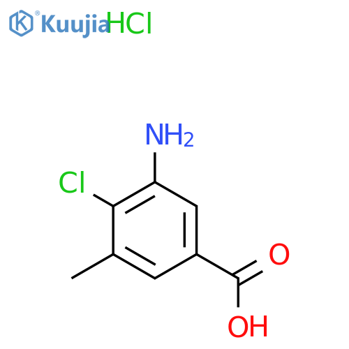 3-Amino-4-chloro-5-methylbenzoic acid hydrochloride structure
