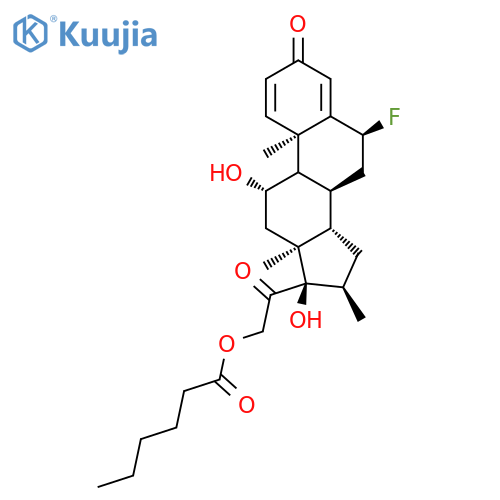 Pregna-1,4-diene-3,20-dione,6a-fluoro-11b,17,21-trihydroxy-16a-methyl-, 17-valerate (8CI) structure