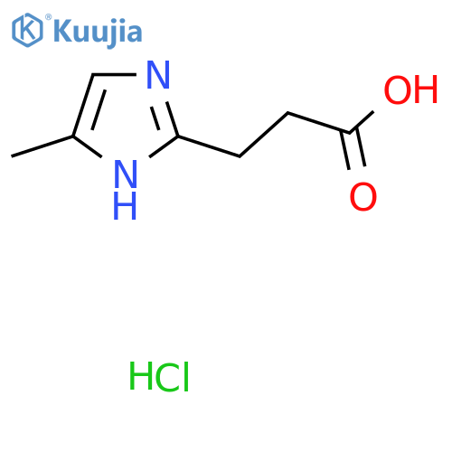 3-(4-methyl-1h-imidazol-2-yl)propanoic acid hydrochloride structure