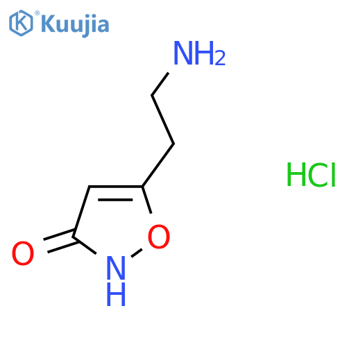 5-(2-aminoethyl)-1,2-oxazol-3-ol hydrochloride structure