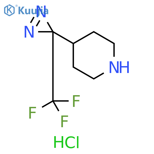 4-3-(trifluoromethyl)-3H-diazirin-3-ylpiperidine hydrochloride structure