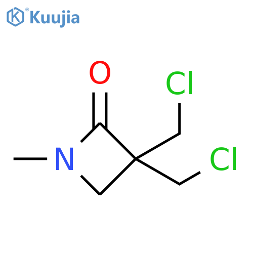 3,3-bis(chloromethyl)-1-methylazetidin-2-one structure