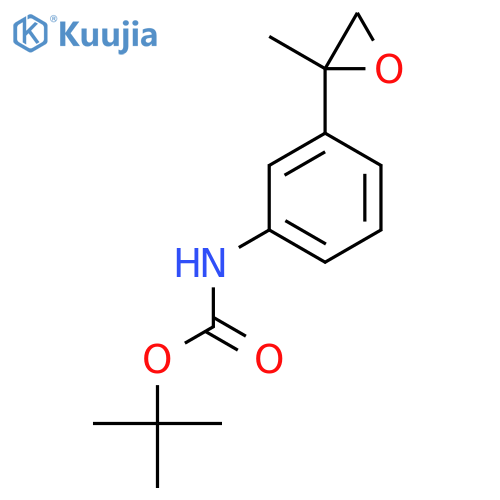 tert-butyl N-3-(2-methyloxiran-2-yl)phenylcarbamate structure