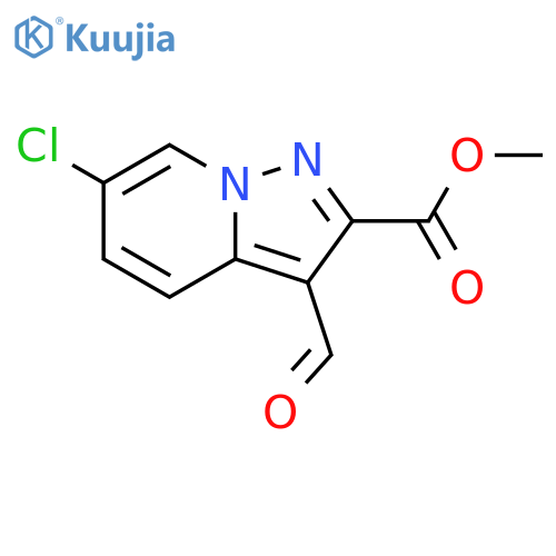 methyl 6-chloro-3-formylpyrazolo1,5-apyridine-2-carboxylate structure