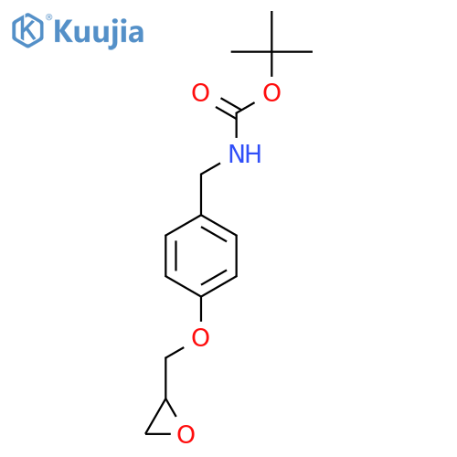 tert-butyl N-({4-(oxiran-2-yl)methoxyphenyl}methyl)carbamate structure