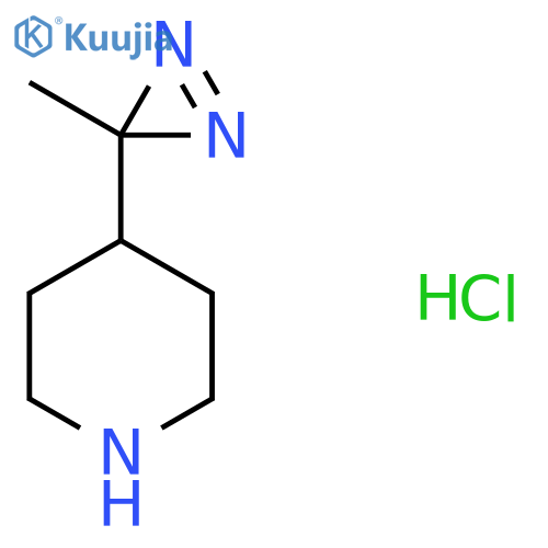 4-(3-methyl-3H-diazirin-3-yl)piperidine hydrochloride structure