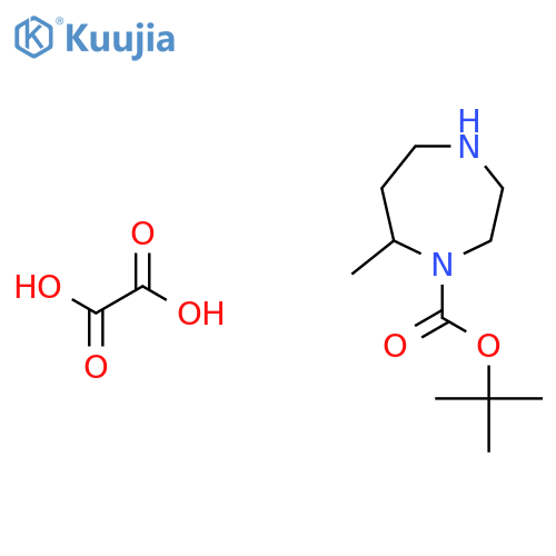 oxalic acid, tert-butyl 7-methyl-1,4-diazepane-1-carboxylate structure