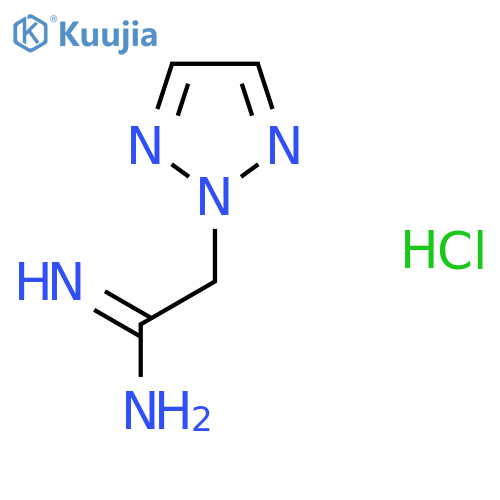 2-(2H-1,2,3-triazol-2-yl)ethanimidamide hydrochloride structure