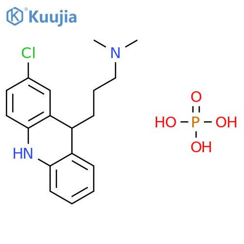 9-Acridinepropanamine,2-chloro-9,10- dihydro-N,N-dimethyl-,phosphate (1:1) structure