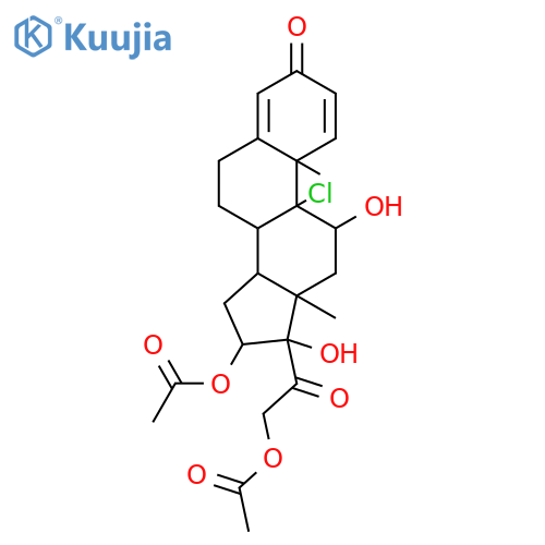 Pregna-1,4-diene-3,20-dione,16,21-bis(acetyloxy)-9-chloro-11,17-dihydroxy-, (11b,16a)- (9CI) structure