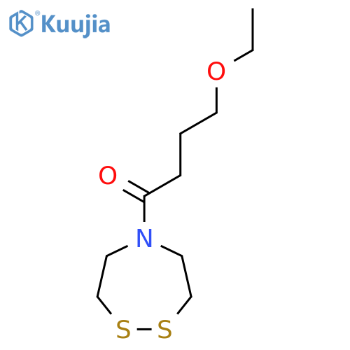 1-(1,2,5-Dithiazepan-5-yl)-4-ethoxybutan-1-one structure