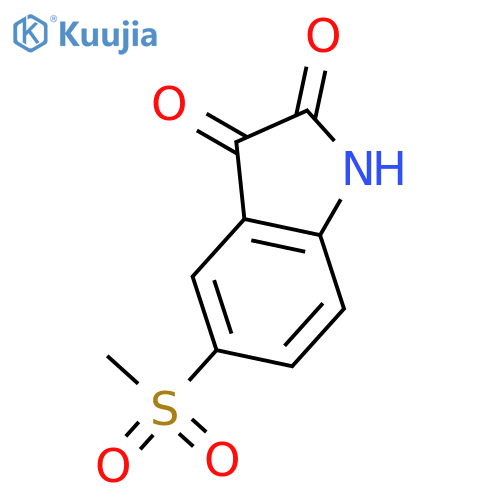 5-methanesulfonyl-2,3-dihydro-1H-indole-2,3-dione structure