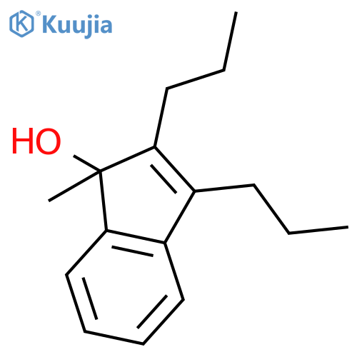 1H-Inden-1-ol, 1-methyl-2,3-dipropyl- structure