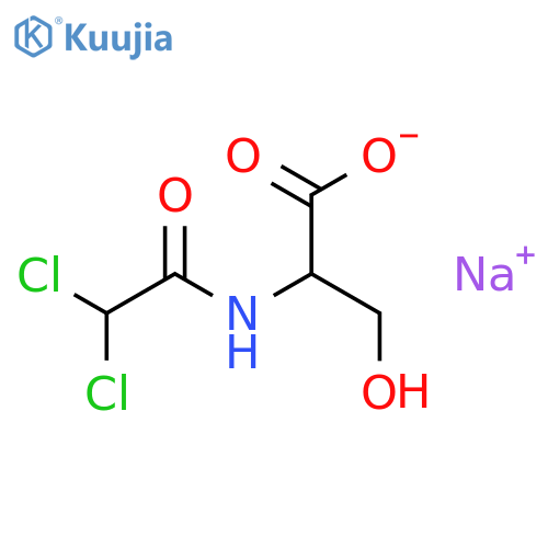 L-Serine,N-(dichloroacetyl)-, monosodium salt (9CI) structure
