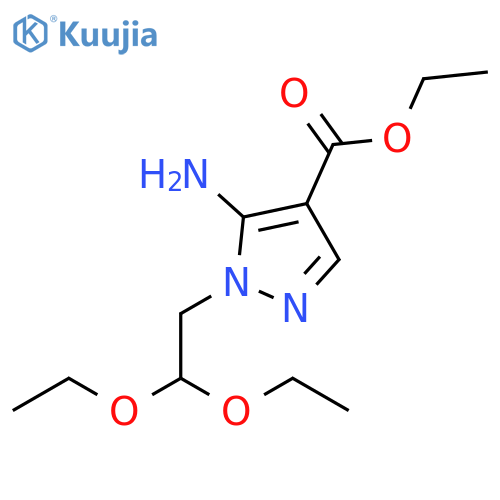 1H-Pyrazole-4-carboxylic acid, 5-amino-1-(2,2-diethoxyethyl)-, ethyl ester structure