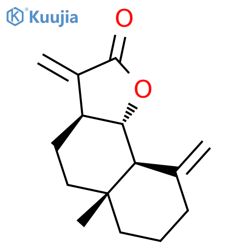 Naphtho[1,2-b]furan-2(3H)-one,decahydro-5a-methyl-3,9-bis(methylene)-, (3aS,5aR,9aS,9bS)- structure