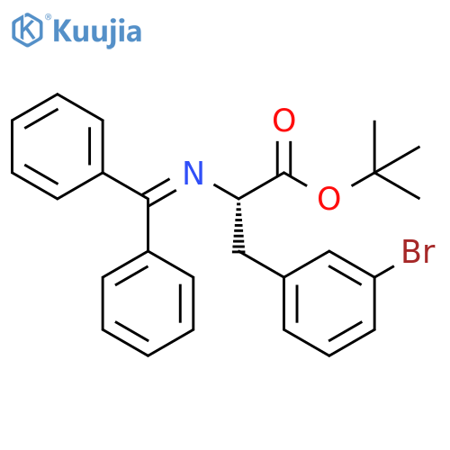L-Phenylalanine, 3-bromo-N-(diphenylmethylene)-, 1,1-dimethylethyl ester structure