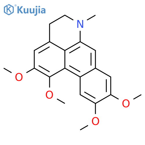 4H-Dibenzo[de,g]quinoline,5,6-dihydro-1,2,9,10-tetramethoxy-6-methyl- structure
