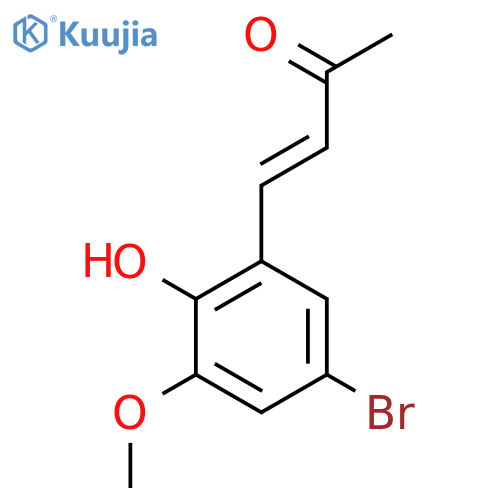 4-(5-bromo-2-hydroxy-3-methoxyphenyl)but-3-en-2-one structure