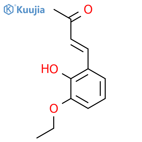 4-(3-ethoxy-2-hydroxyphenyl)but-3-en-2-one structure