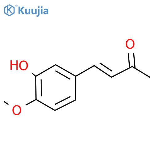 4-(3-hydroxy-4-methoxyphenyl)but-3-en-2-one structure