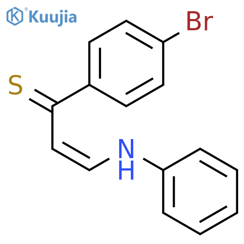 2-Propene-1-thione, 1-(4-bromophenyl)-3-(phenylamino)-, (Z)- structure