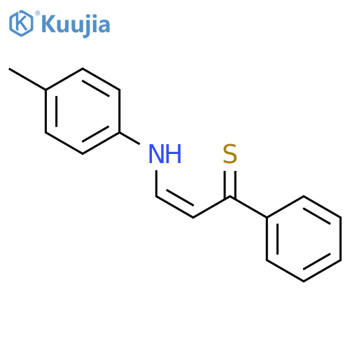 2-Propene-1-thione, 3-[(4-methylphenyl)amino]-1-phenyl-, (Z)- structure