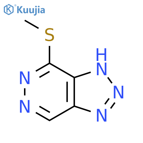 1H-1,2,3-Triazolo[4,5-d]pyridazine, 4-(methylthio)- structure