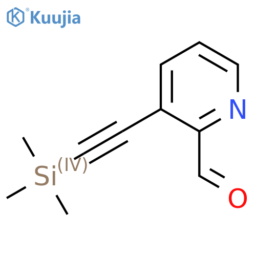 3-(2-(Trimethylsilyl)ethynyl)picolinaldehyde structure