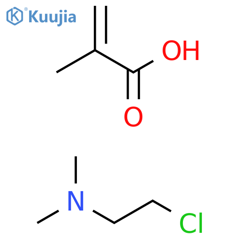 2-Propenoic acid, 2-methyl-, homopolymer, compd. with 2-chloro-N,N-dimethylethanamine (9CI) structure