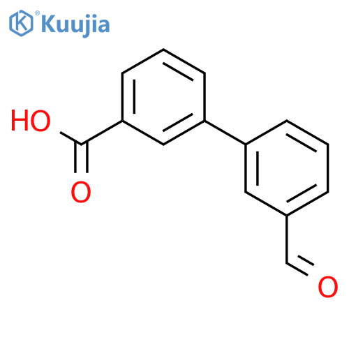 3'-Formylbiphenyl-3-carboxylic acid structure