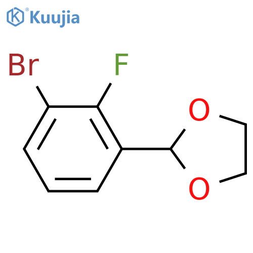 2-(3-Bromo-2-fluorophenyl)-1,3-dioxolane structure